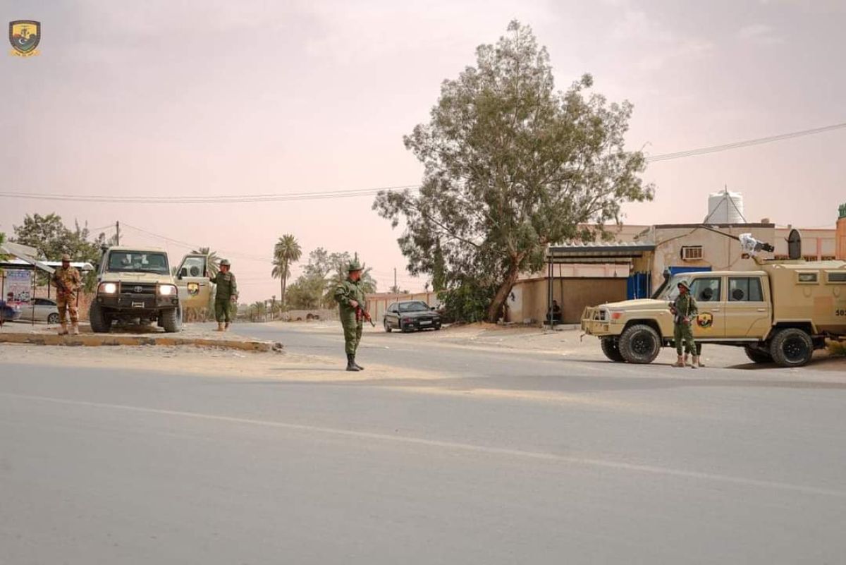 A security checkpoint for an armed group - social media archive photo