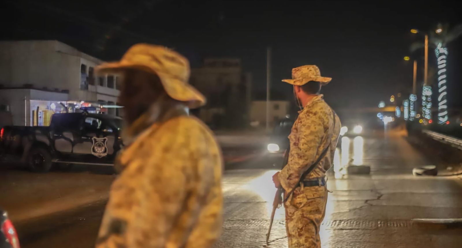 Armed group checkpoint in Tripoli, Libya - source from social media