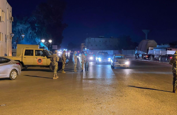 A checkpoint belonging to an armed group in Tripoli - Source Social Media Platforms