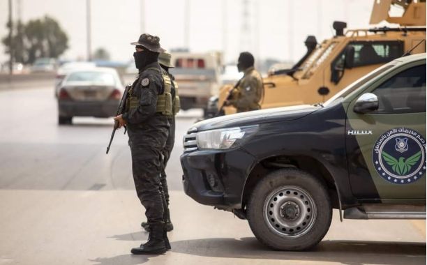 A checkpoint for an armed group in Benghazi - Image source Facebook