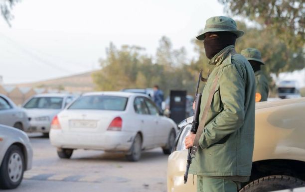 A checkpoint manned by an armed group in Tripoli – Source Social media platforms
