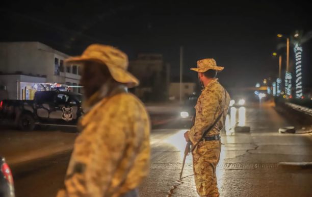 Armed group checkpoint in Tripoli, Libya - source from social media