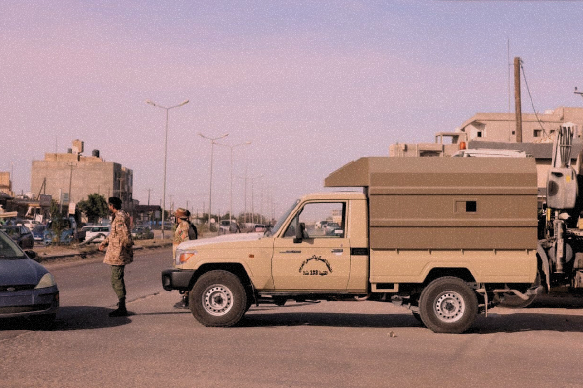 A security checkpoint belonging to one of the security agencies in the Western Libya – Source: Social Media
