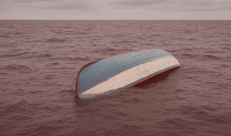 Illustrative image of a sinking boat – AI-generated