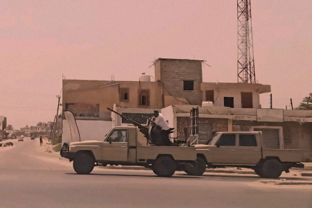 Armed clashes in the city of Al-Zawiya – Source: Social media