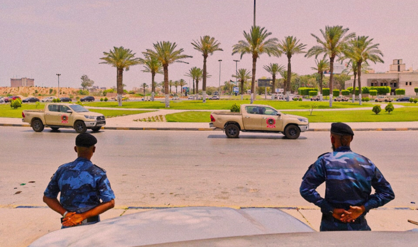 Security post of a security agency in Tripoli - Source: Social Media