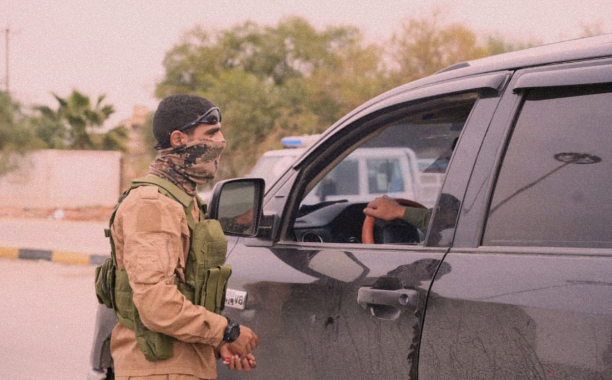 A security checkpoint belonging to one of the security agencies in Tripoli – Source Social Media