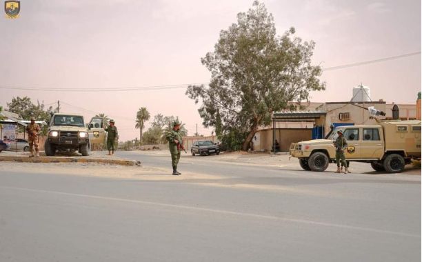 A security checkpoint for an armed group - social media archive photo