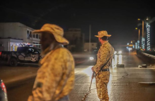 Armed group checkpoint in Tripoli, Libya - source from social media