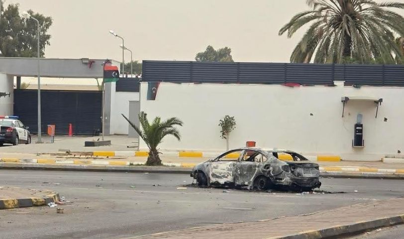 Remnants of the Armed Clashes That Erupted in Tripoli Last May - Source: Social Media
