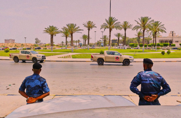 Security post of a security agency in Tripoli - Source: Social Media