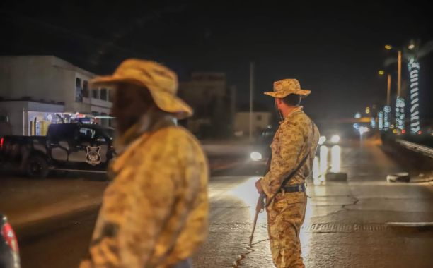 Armed group checkpoint in Tripoli, Libya - source from social media