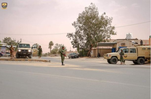 A security checkpoint for an armed group - social media archive photo