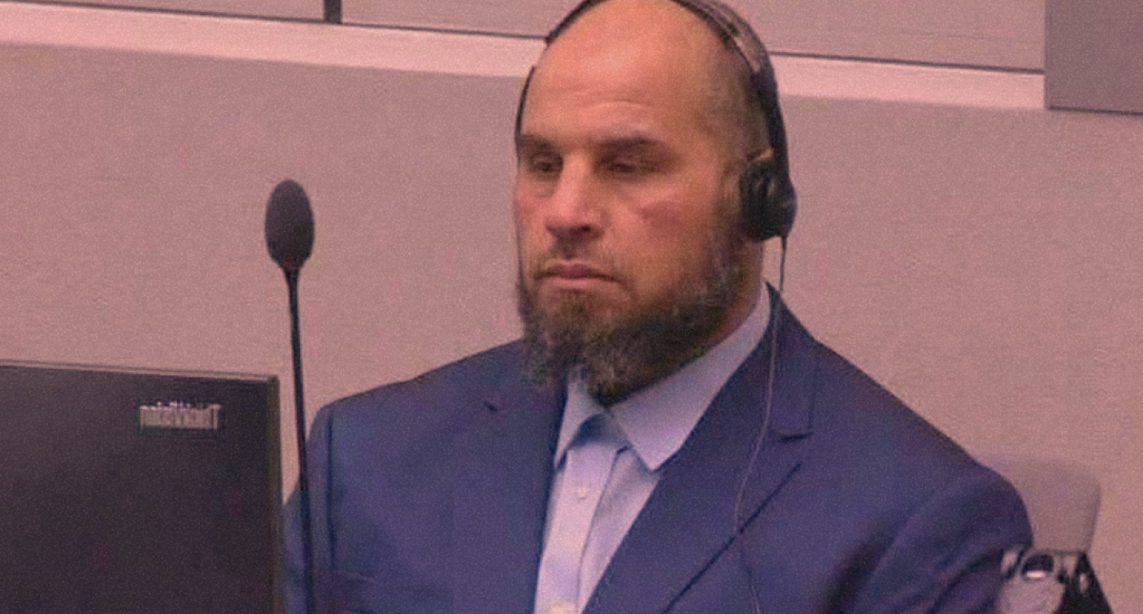 The first appearance of Khaled El-Hishri (“Al-Bouti”) before the International Criminal Court – Source: ICC