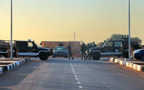 A checkpoint affiliated with the General Directorate of Security Operations, Benghazi, Libya – Image source social media.