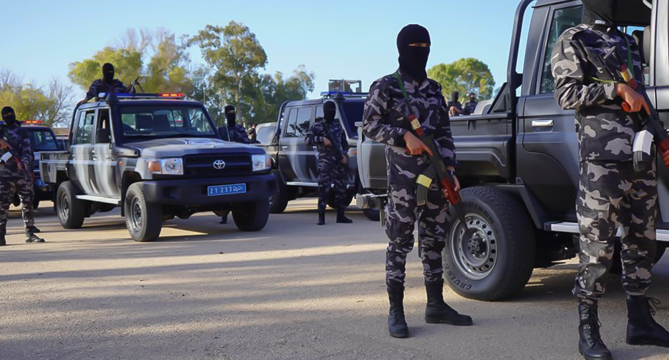 A gathering of a security group in Tripoli – Source Social Media