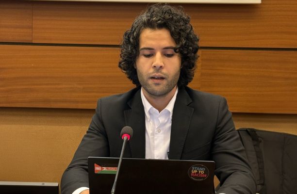 LCW representative delivers an oral statement at the Pre-session 50 of the UPR
