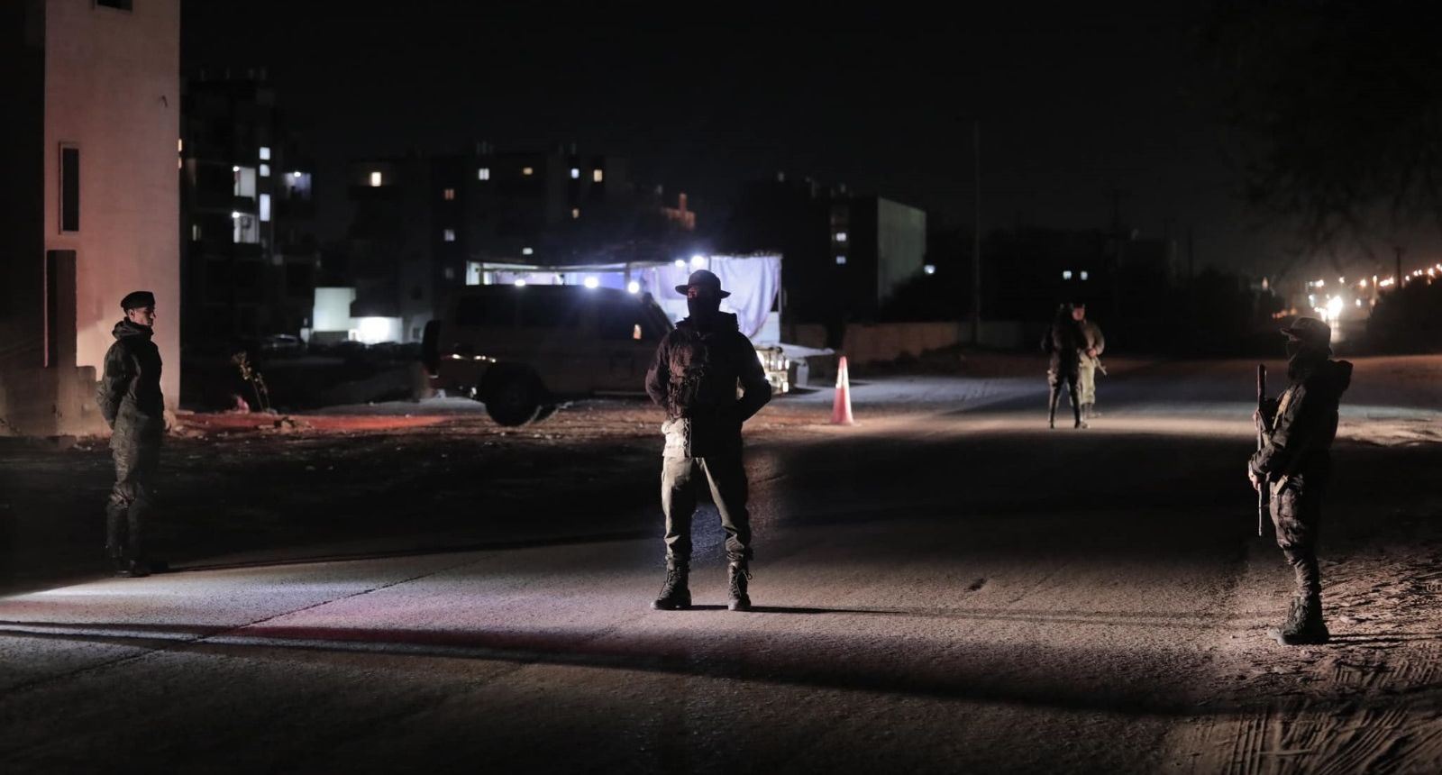 A picture of a security checkpoint - by social media