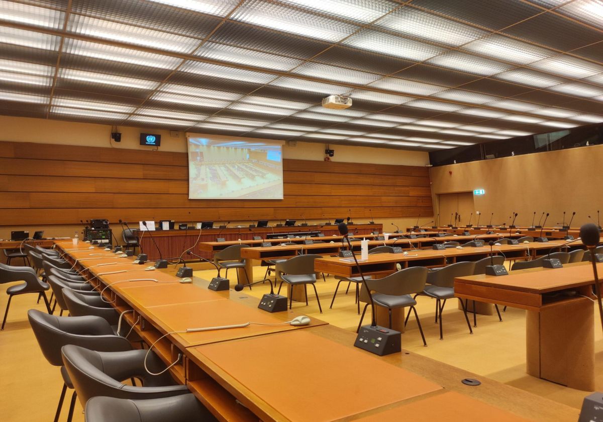 LCW calls for an international investigative mechanism during its intervention at a side event in Geneva