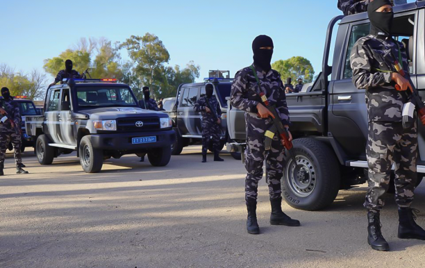 A gathering of a security group in Tripoli – Source Social Media