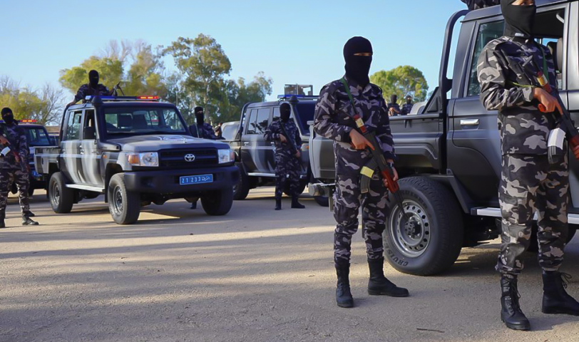 A gathering of a security group in Tripoli – Source Social Media