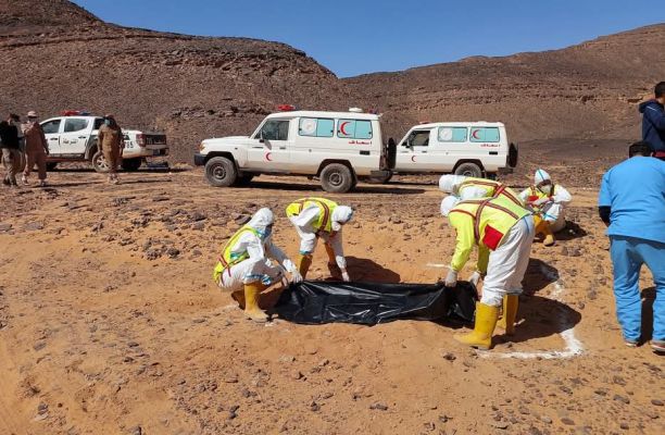Bodies of migrants recoverd from a mass grave in Al-Kufra- Source :Social Media