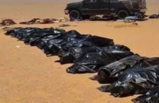 جثث مهاجرين في الصحراء على الحدود الليبية التشادية