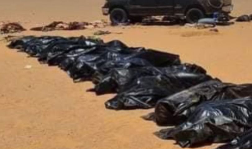 جثث مهاجرين في الصحراء على الحدود الليبية التشادية