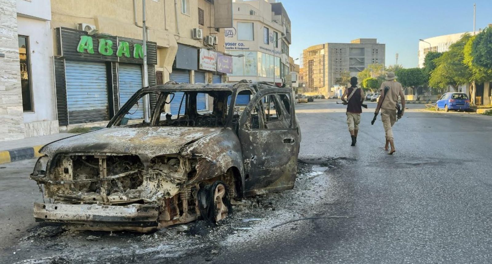 أثار اشتباكات طرابلس - مصدر الصورة AFP