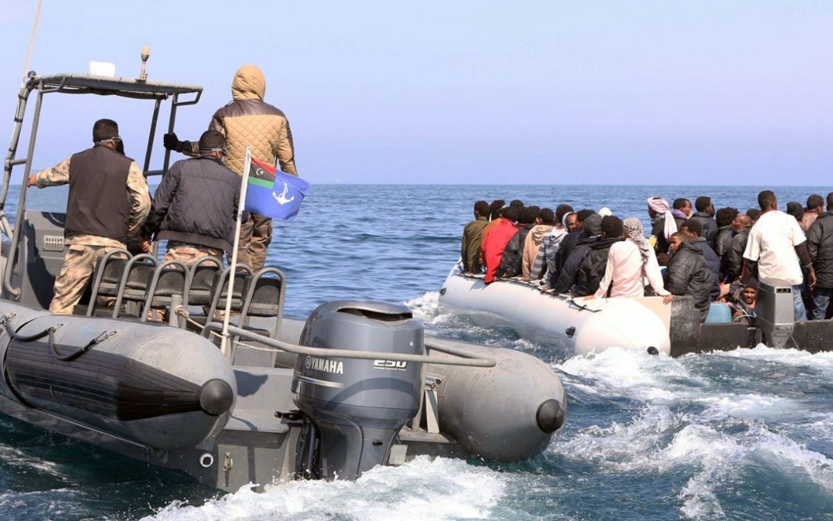 اعتراض مهاجرين في البحر - مصدر الصورة AFP