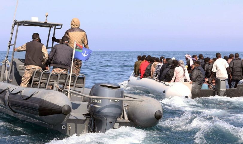 اعتراض مهاجرين في البحر - مصدر الصورة AFP