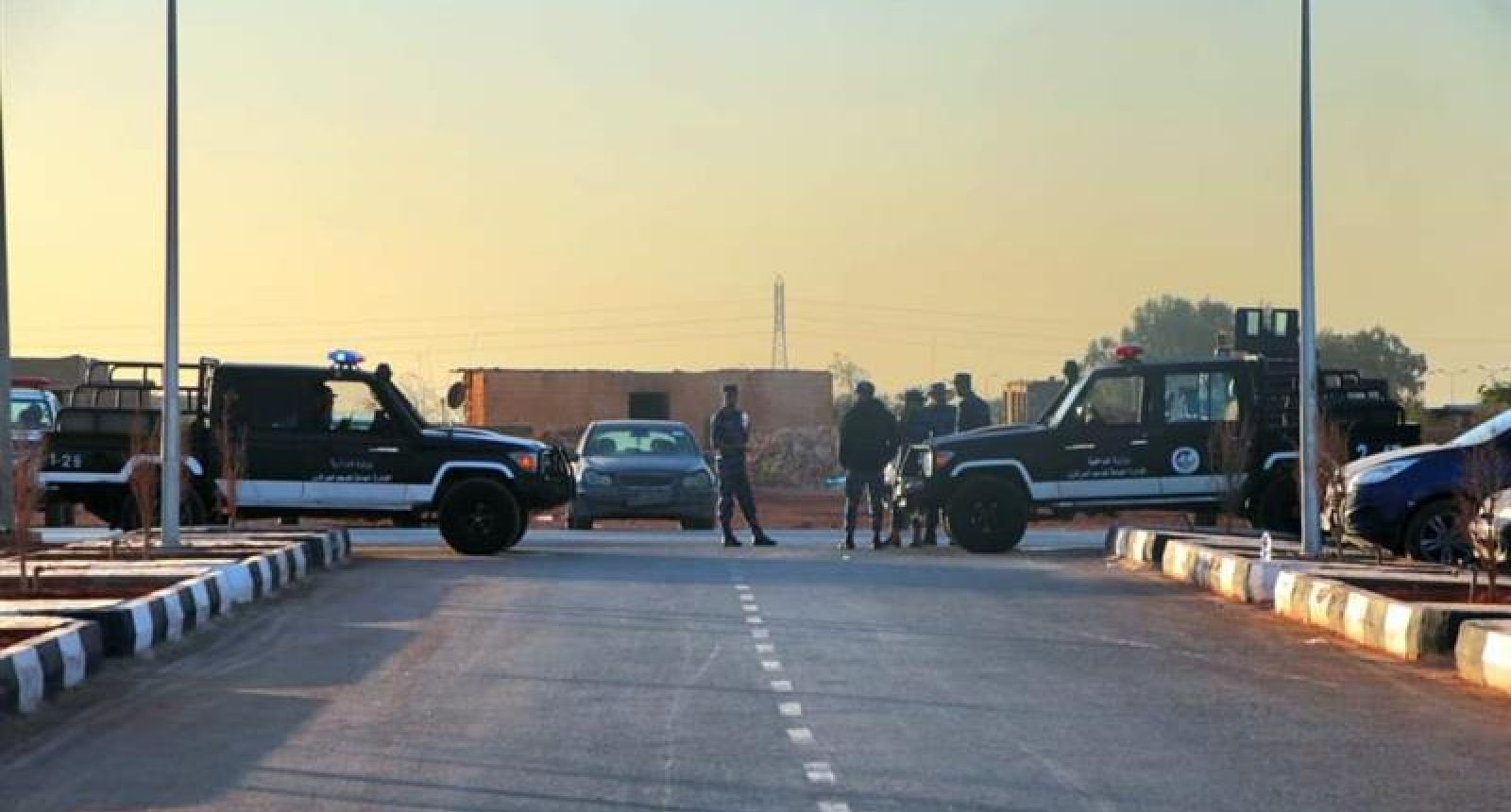 نقطة تفتيش تتبع الإدارة العامة للعمليات الأمنية بنغازي ليبيا – مصدر الصورة من وسائل التواصل الاجتماعي