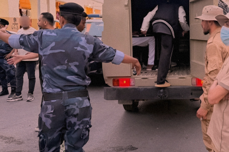 حملة اعتقالات بحق مهاجرين في مدينة بنغازي - المصدر - مواقع التواصل الاجتماعي