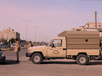 تمركز أمني لإحدى الجماعات المسلحة في غرب ليبيا – المصدر: مواقع التواصل الاجتماعي