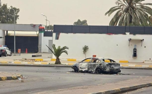آثار الاشتباكات المسلحة التي اندلعت في مدينة طرابلس خلال مايو الماضي - المصدر: منصات التواصل الاجتماعي