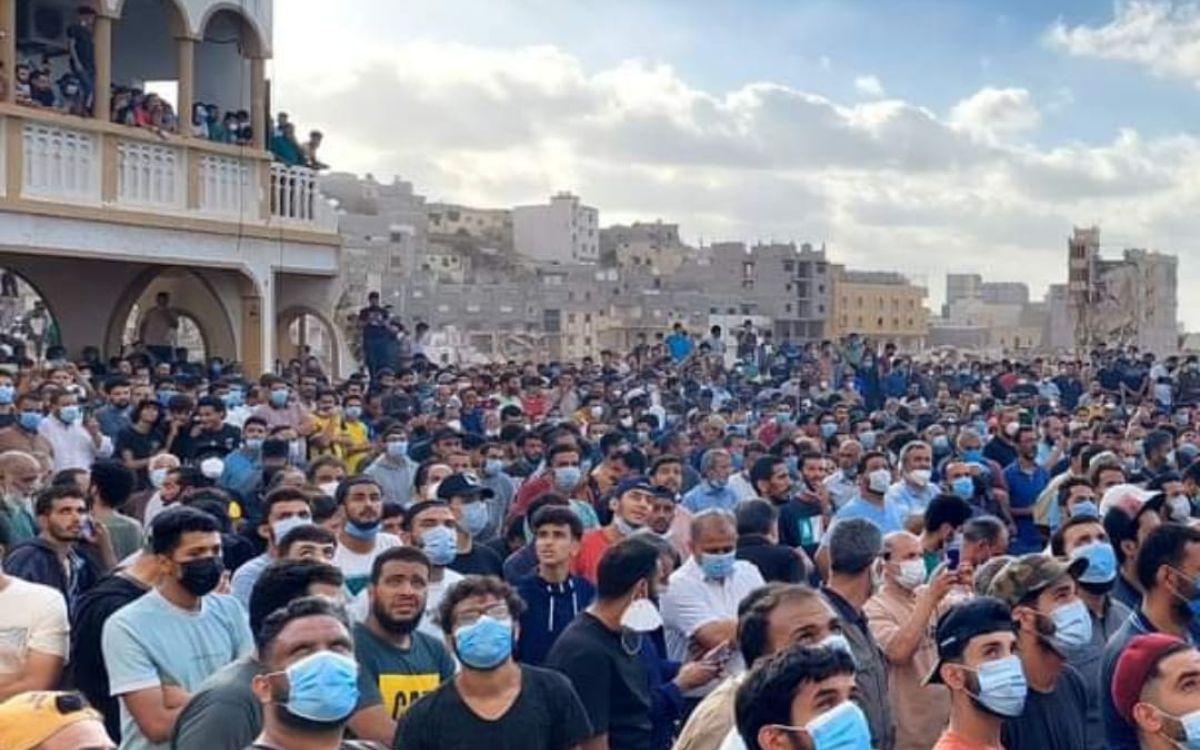 صور من مظاهرات درنة - A picture from the Derna protests